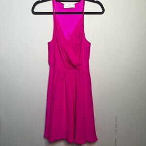 Amanda Uprichard Pink Draped Mini Dress
